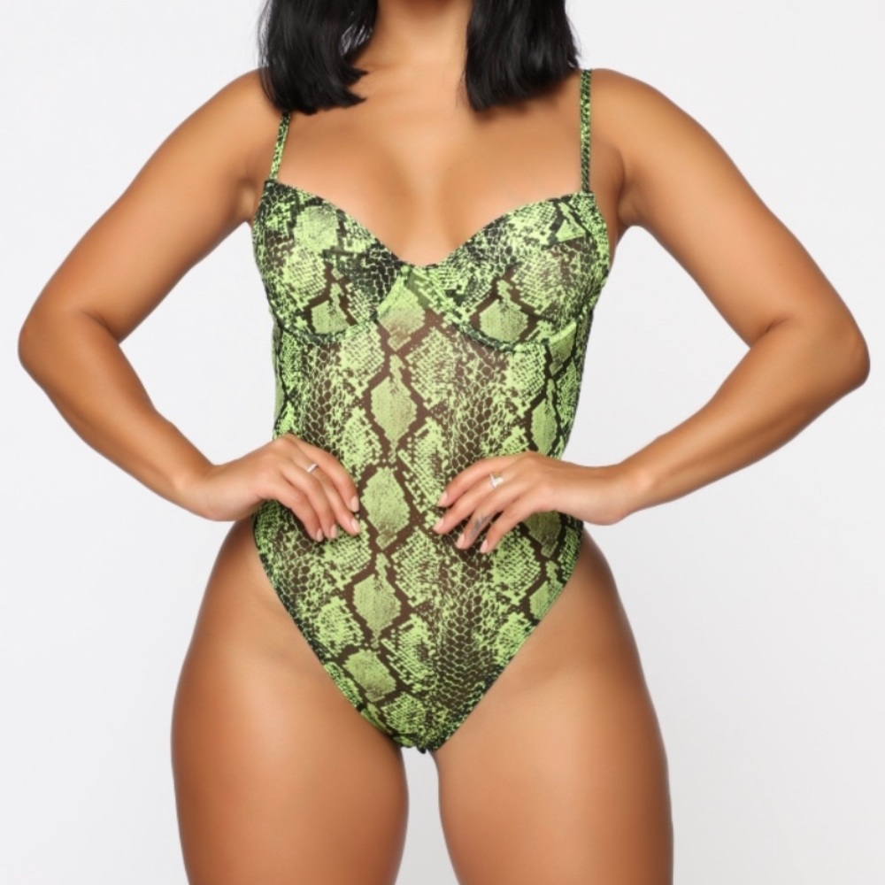 Snakeskin bodysuit